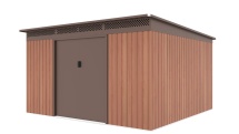 Lemezből készült kerti ház G21 GRAH 1132 - 340 x 333 cm, hnědý