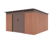 Lemezből készült kerti ház G21 GRAH 1132 - 340 x 333 cm, hnědý