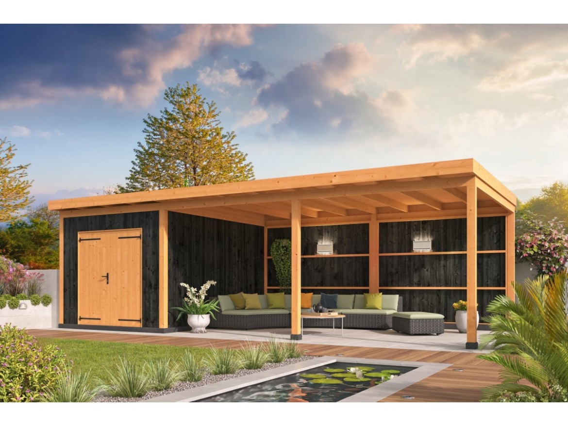 Tuindeco DIY roofing Wierden vertical walls impregnated black