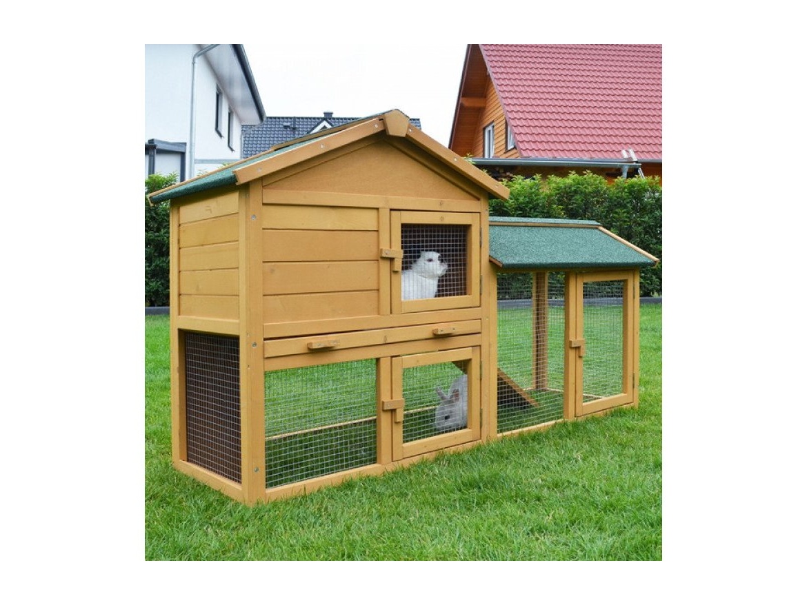 Dřevěná králíkárna Scobax Robin