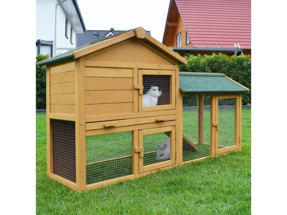 Dřevěná králíkárna Scobax Robin