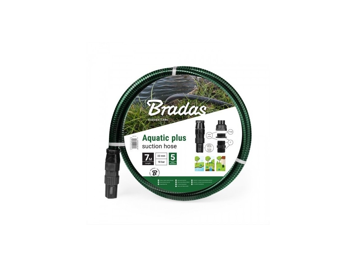Bradas Sací tlaková hadice - set Bradas AQUATIC PLUS 7 m