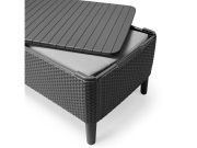 Keter Stůl / úložný box  Salemo - 76 x 56 x 42 cm - cappuccino