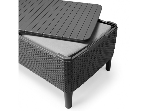 Keter Stůl / úložný box  Salemo - 76 x 56 x 42 cm - cappuccino