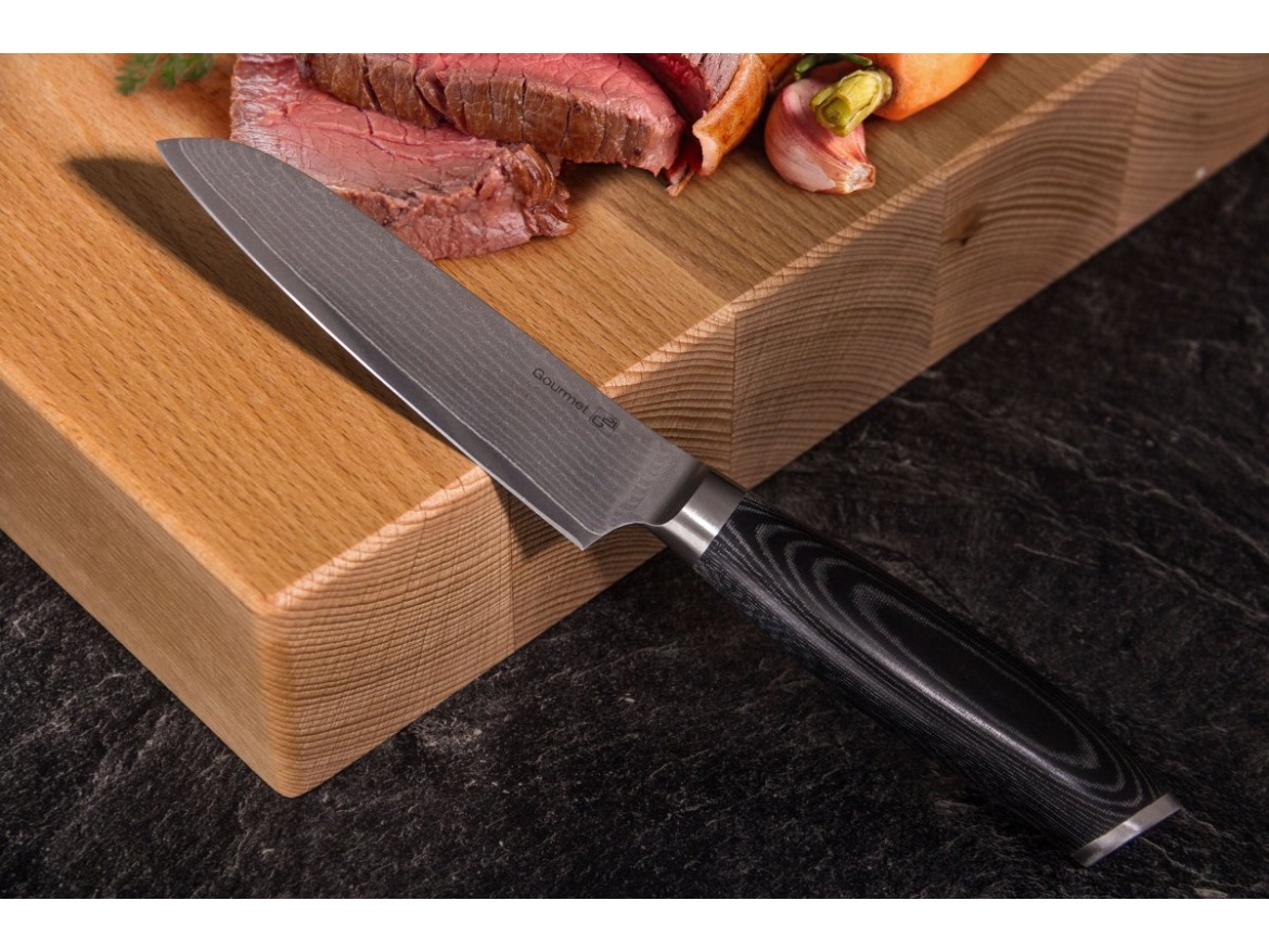 G21 Nůž  Gourmet Damascus 13 cm, Santoku