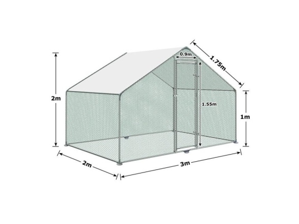 Scobax Venkovní klec - oplocený výběh - 2x3x2m