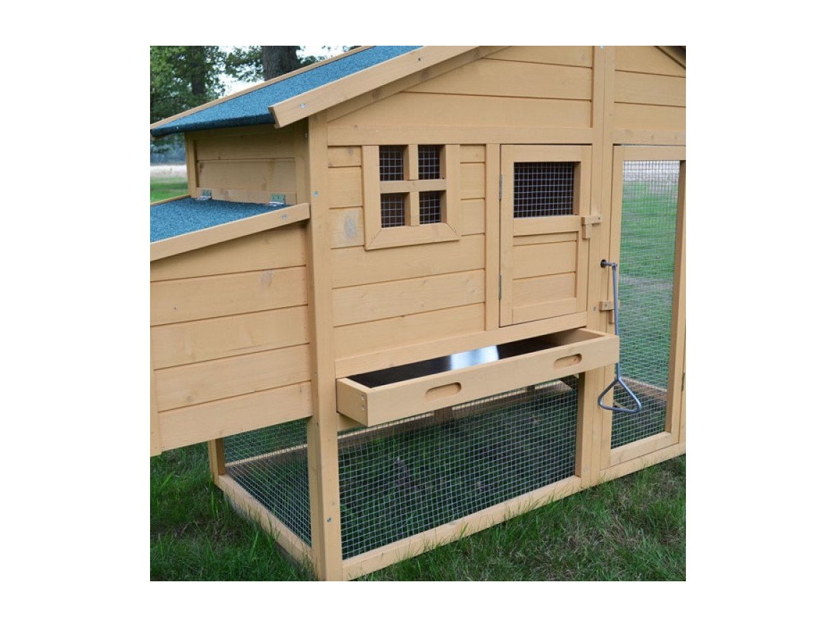 Kurník Scobax Dřevěný kurník BERLIN XXL, 1900x670x1170 mm
