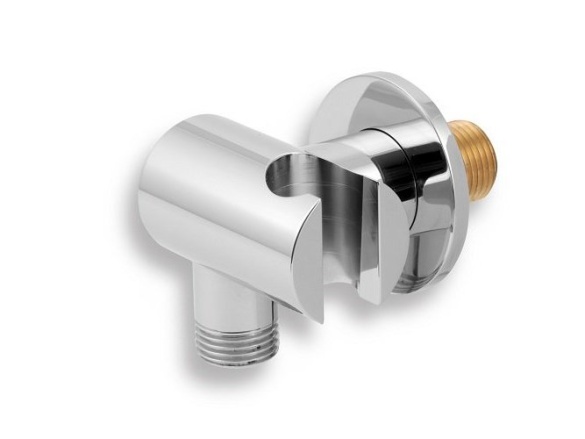 Novaservis Držák sprchy s vývodem, chrom, , D/LUXUS,0