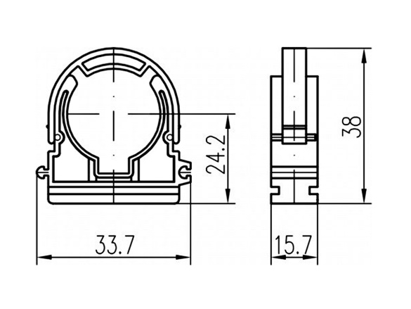 Příchytka Chuděj D16-32 M6-Z