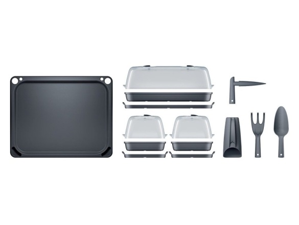 Prosperplast Set sadbovačů a nářadí 14v1 RESPANA TABLE TOP SEED STARTER SET - antracit