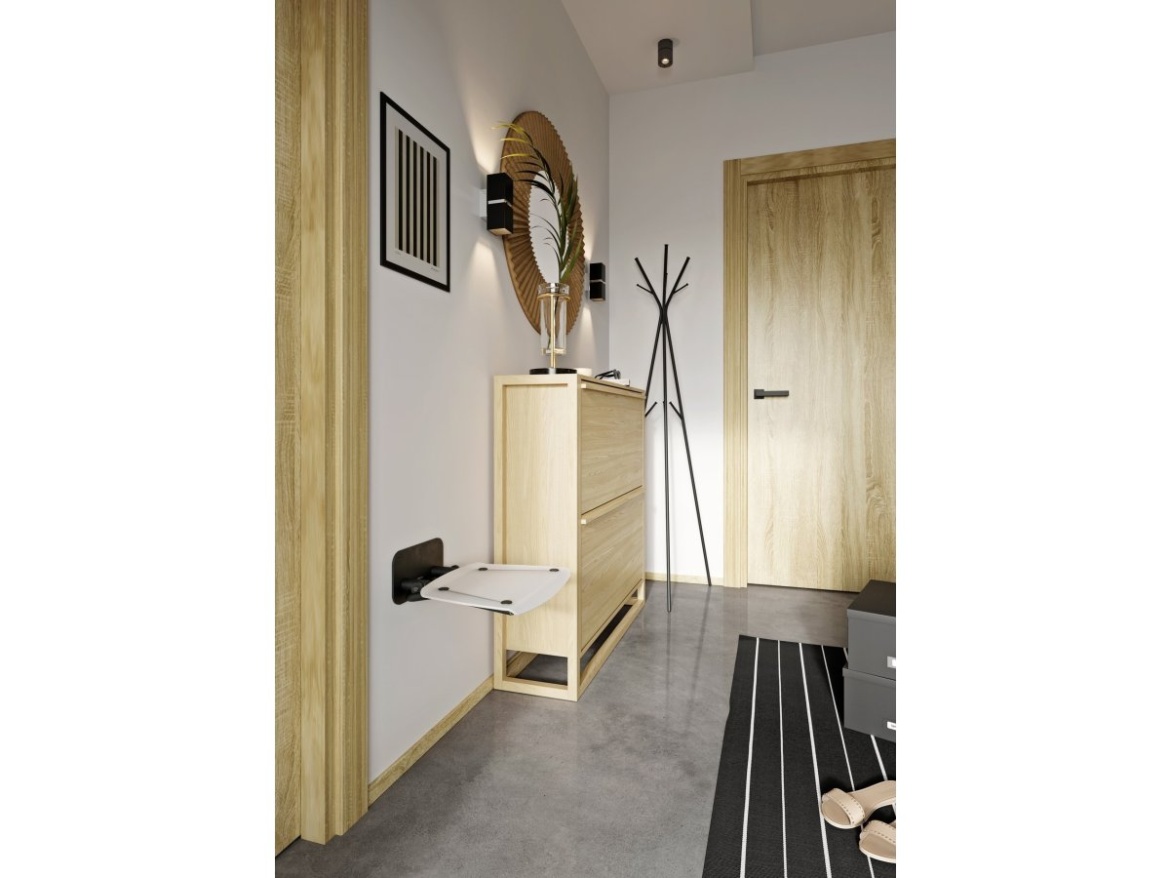 Ravak Sedátko Ovo B II, opal/černá