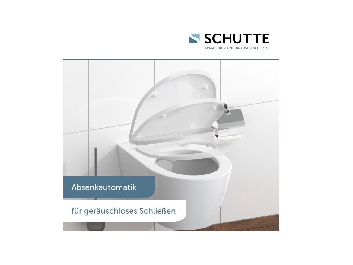 WC sedátka, záchodová prkna Schütte WHITE WAVE | Duroplast HG, Soft Close