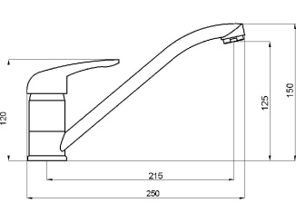 Csaptelepek – Novaservis Dřezová baterie Titania Fresh, granit/písek, stojánková, 96091,GRS