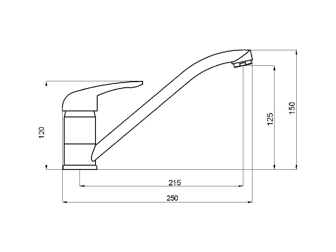 Novaservis Dřezová baterie Titania Fresh, granit/písek, stojánková,  96091,GRS