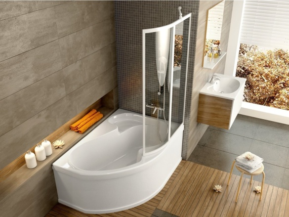 Ravak VSK2 Rosa 140 L, biela+rain