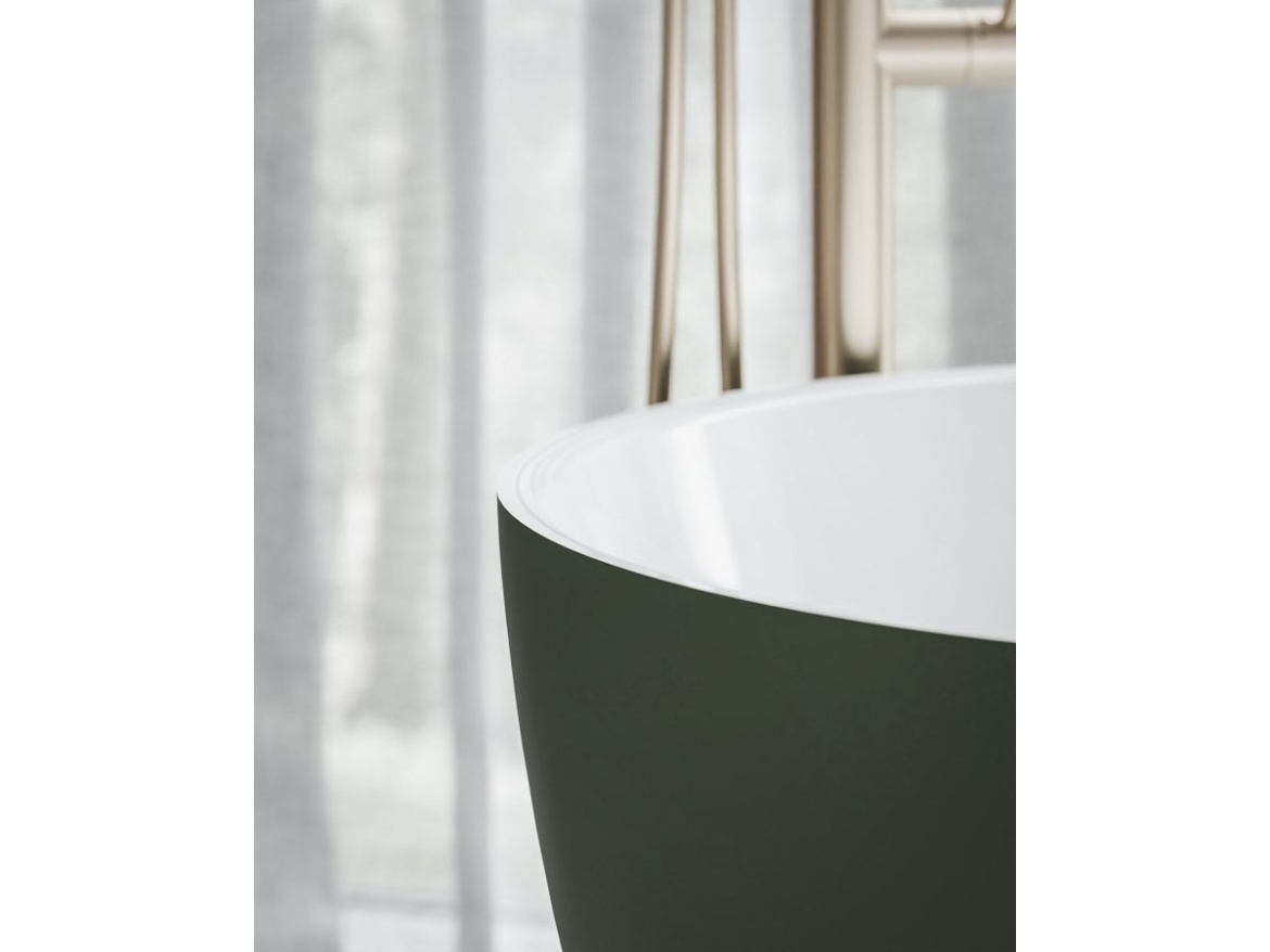 Ravak Vana Freedom O Tec 170x77 volně stojící, Smoke Grey/bílá, krytka odtoku bílá/černá/chrom