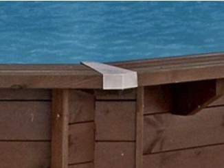 Úszó medencék –  Tuindeco Luxury wooden swimming pool | Stainless Steel corner pieces for swimming pool Santa Cruz, Playa Lagun