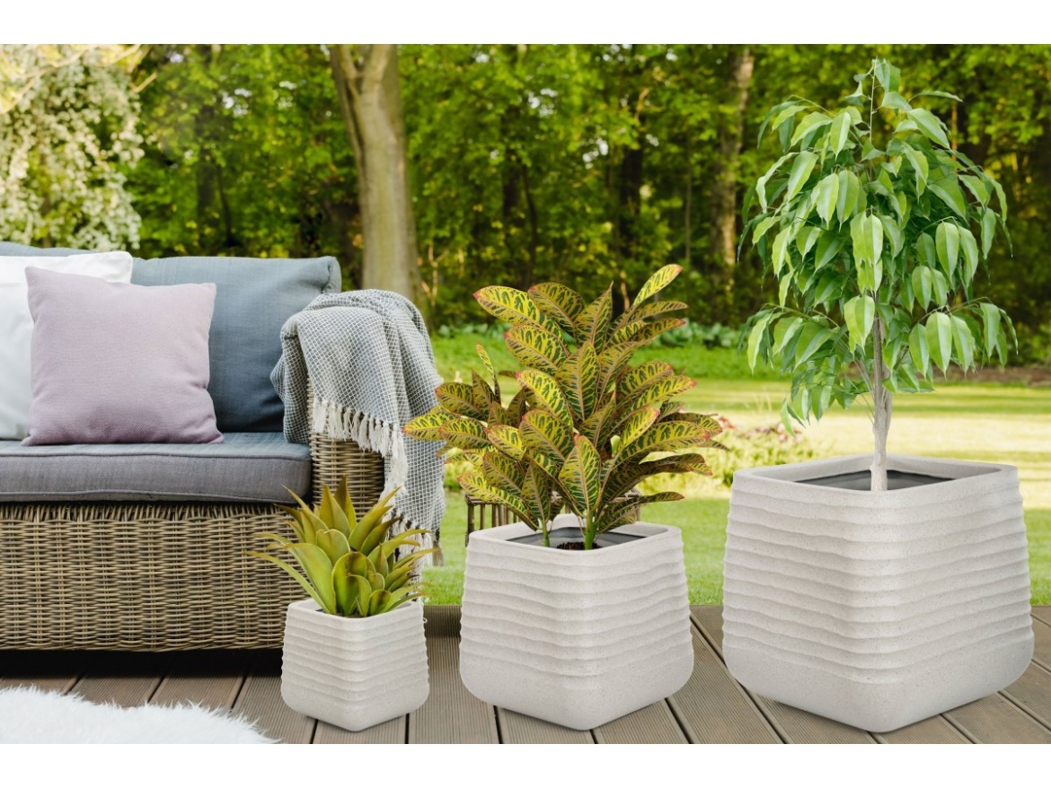 G21 Květináč  Sand Cube 50,5 x 50,5 x 49