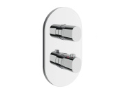 Ravak CR II 067.20BL.O3.RB071 Termostatická podomietková batéria 3-cestná pre R-box, čierna