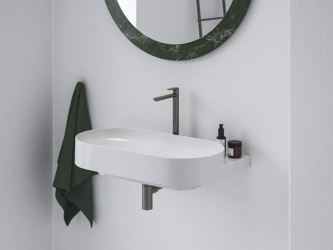 Ravak EL 015.11WV Umyvadlová stojánková baterie BeCool 335 mm bez výpusti, White Velvet