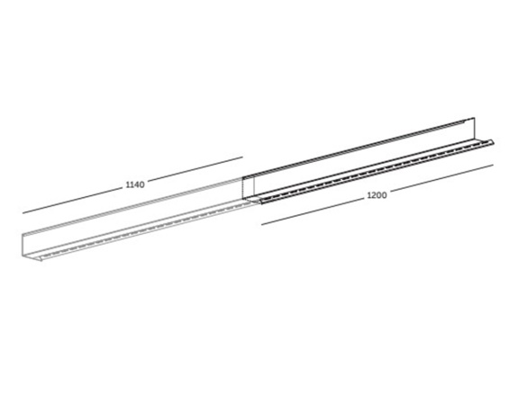 Vnitřní závětrná lišta Budmat WW 83 L/P