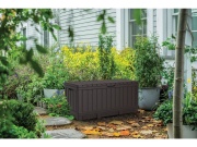 Keter Zahradní úložný box  Kentwood 350 L - 128 x 54 x 59 cm - hnědý