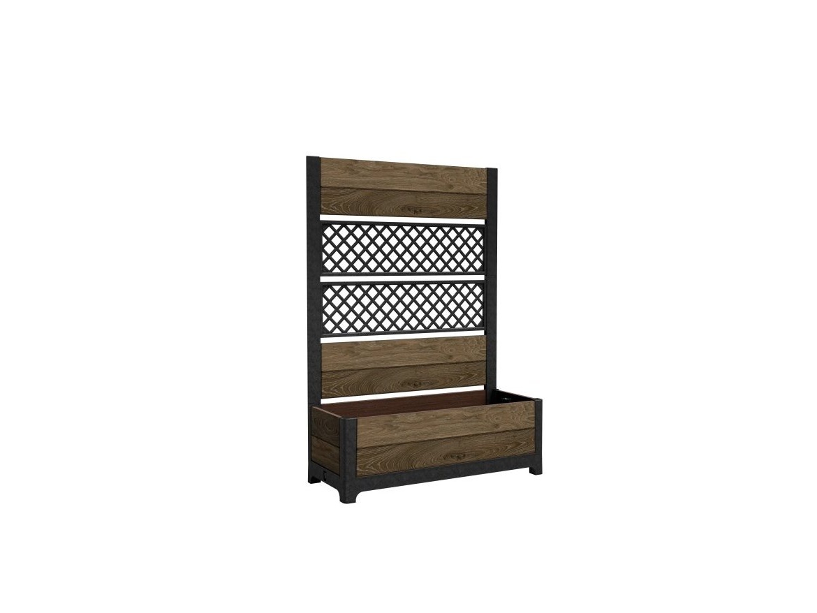 Keter Zahradní květináč/ truhlík pro pnoucí rostliny Keter TULIP DECO - walnut / ořech