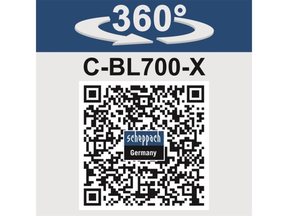 Aku 20 V IXES foukač (bez baterie a nabíječky) Scheppach C-BL700-X