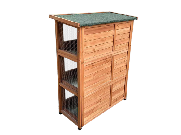 Dřevěná králíkárna Scobax Nero