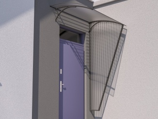 Tartozékok a következőhöz: Vchodová stříška Covernit L-160 világosszürke / sötétszürke, 160 x 100 cm