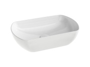 Ravak Umývadlo Uni Slim O 50, bez otvoru pre batériu, bez prepadu, biela