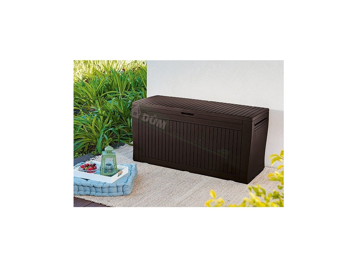 Keter Zahradní úložný box Keter Comfy 270 L - 117,5 x 45 x 57,5 cm - hnědý