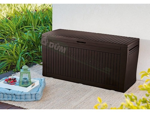 Keter Zahradní úložný box Keter Comfy 270 L - 117,5 x 45 x 57,5 cm - hnědý
