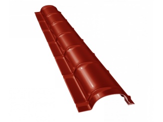 Hřebenáče –  Bilka polkruhový hrebenáč RAL 8004 | tehlovo červená, 2000 x 230 mm