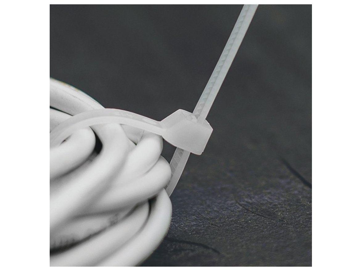 Bradas Stahovací pásky plastové 3,6x300mm  UV NEUTRAL - 100ks