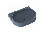 Ravak Umyvadlo Yard 60, bez otvoru pro baterii, bez přepadu, Smoke Grey