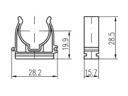 Příchytka Chuděj D12-22 M6-Z