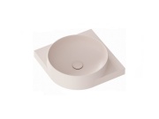 Ravak Umyvadlo Yard 45 C, s otvorem pro baterii, bez přepadu, Alabaster Pink
