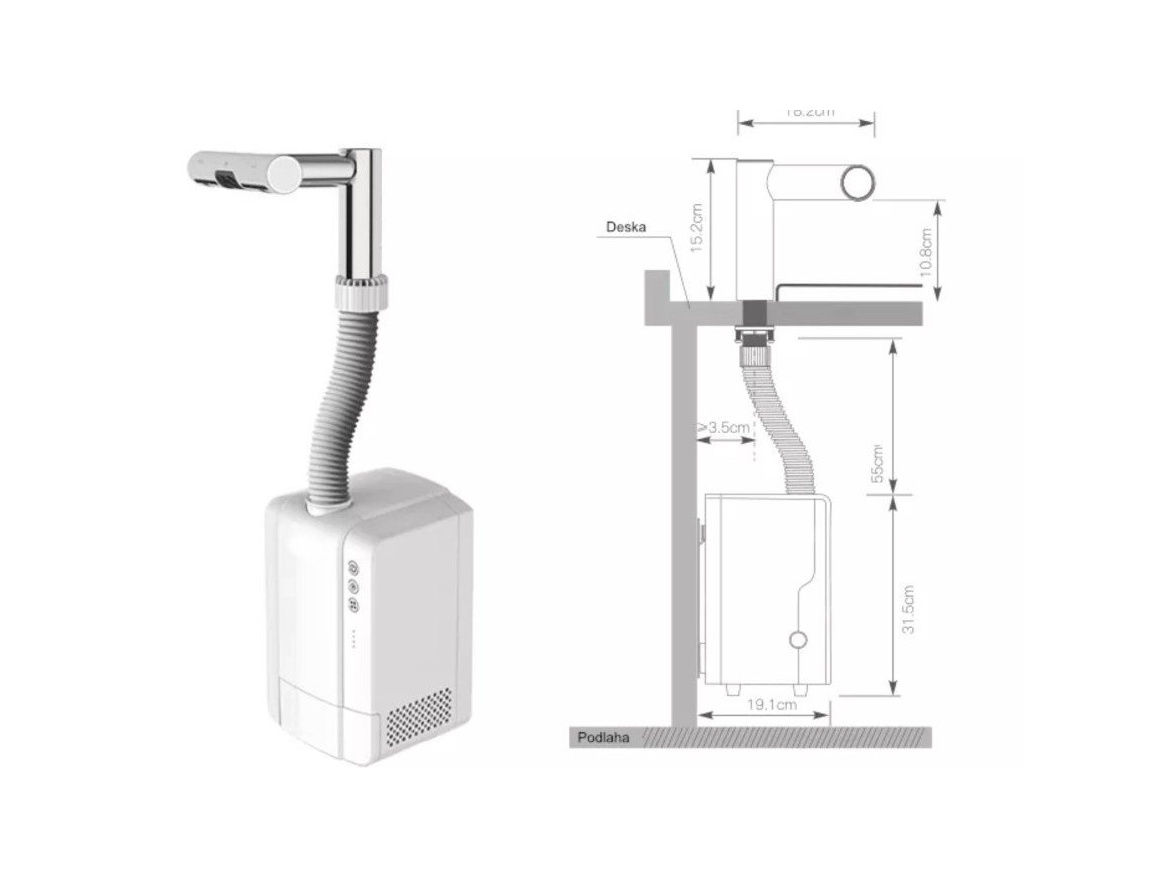 Vysoušeče rukou Jet Dryer AIRTAP 2v1 - kulatá