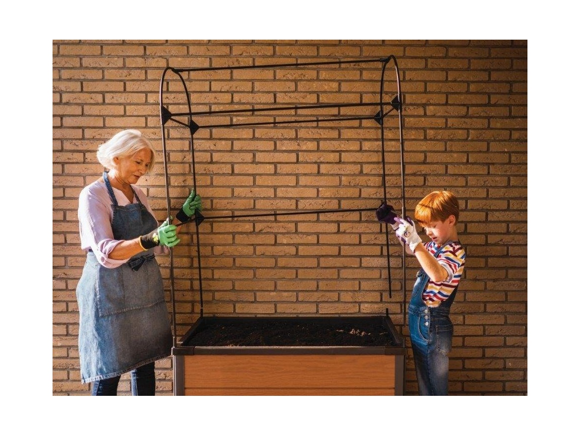 Keter Květináč  Maple green house s fóliovníkem grafitový, poškozený obal