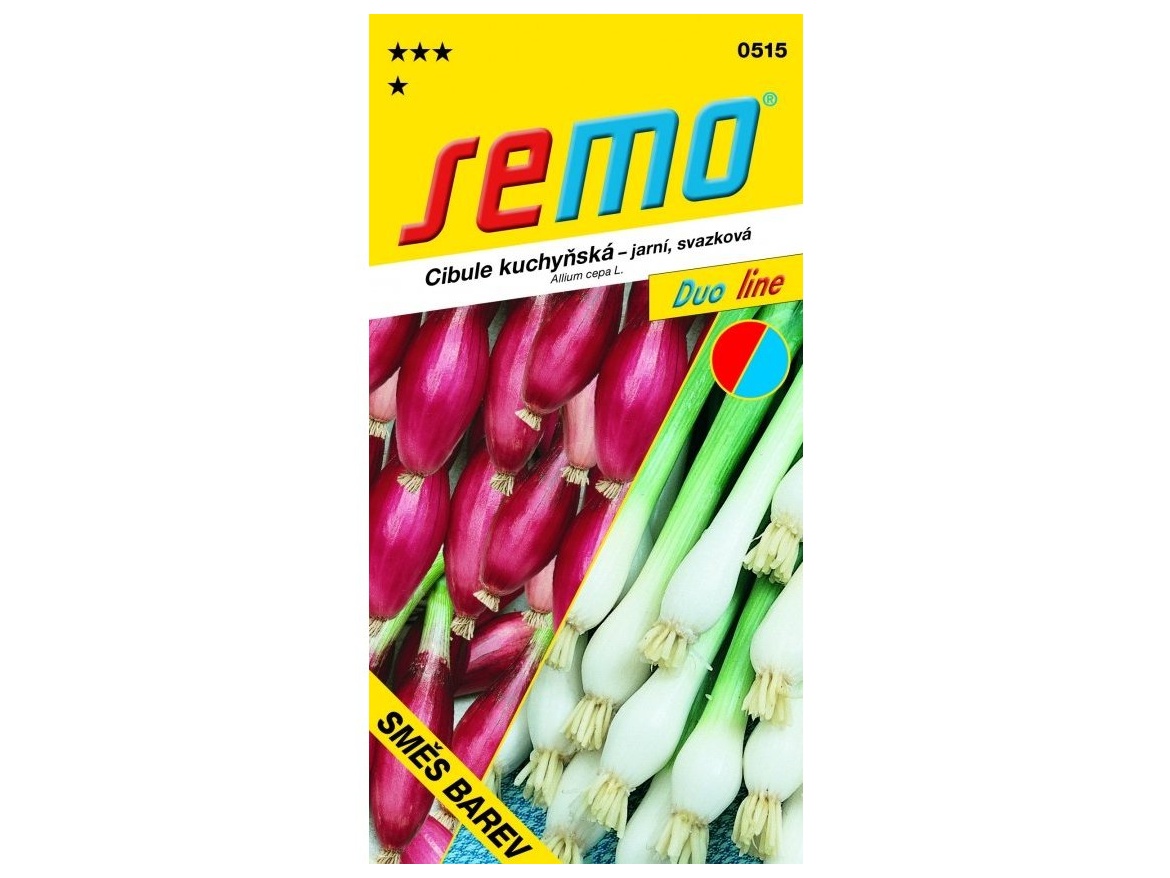 Semo Cibule jarní - směs svazková (žlutá, červená) 2g - série DUO
