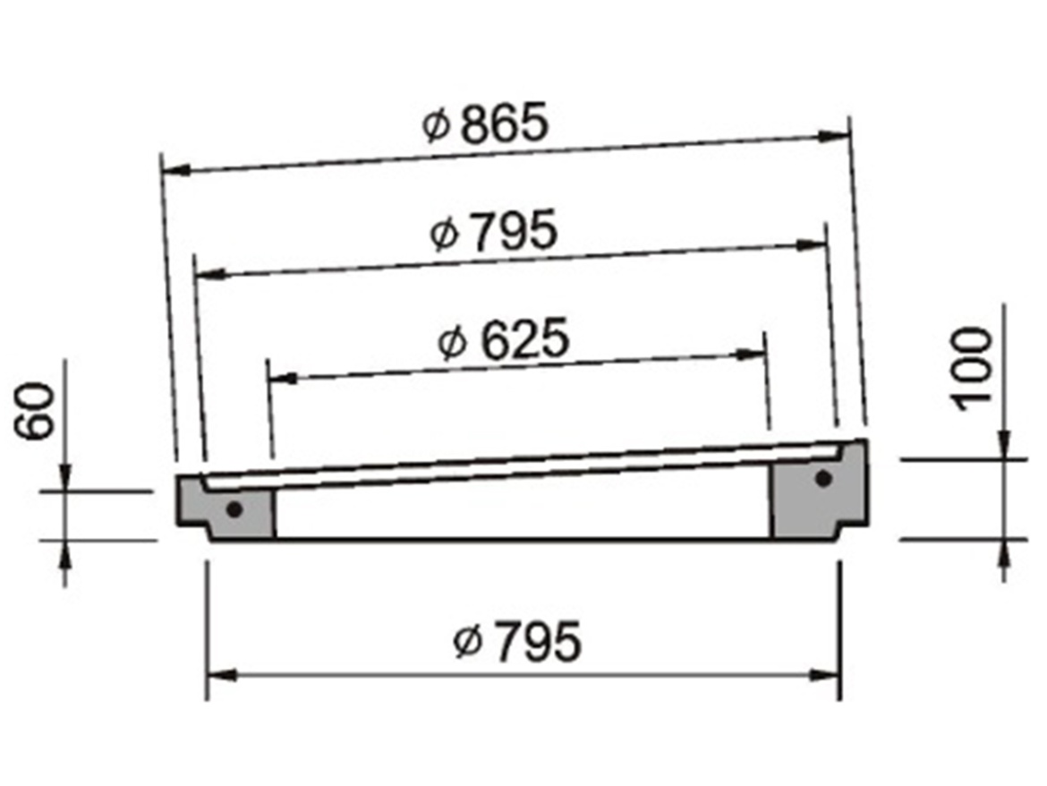 Vyrovnávací prstenec Kasi AR-V (šikmý)