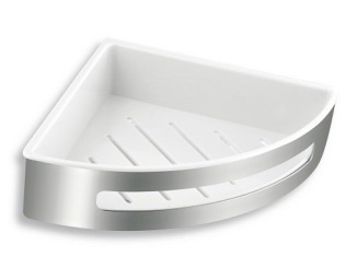 Doplňky –  Novaservis Polička rohová sprchová Bílá/chrom, nerez, , 65564,4