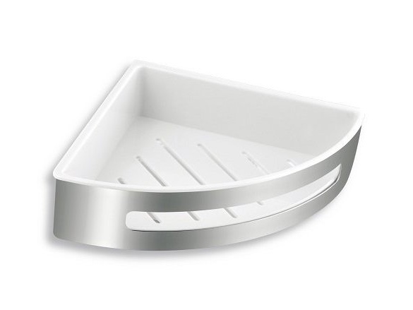 Novaservis Polička rohová sprchová Bílá/chrom, nerez, , 65564,4