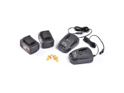 Akumulátorová trávna kosačka + 2x 4Ah batéria + 2x nabíjačka 20 V Riwall PRO RALM 3820 SET