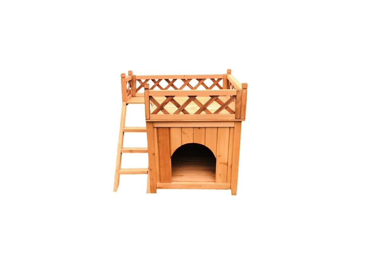 Scobax Villa ROSE | Dřevěný domeček pro mazlíčky - 72 x 58 x 64.5 cm