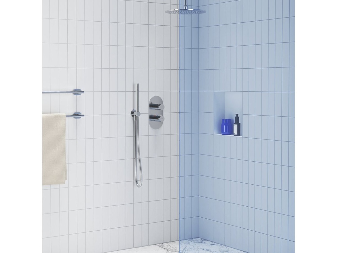 Ravak 703.00CR Sprchové rameno stropní 20 cm, chrom