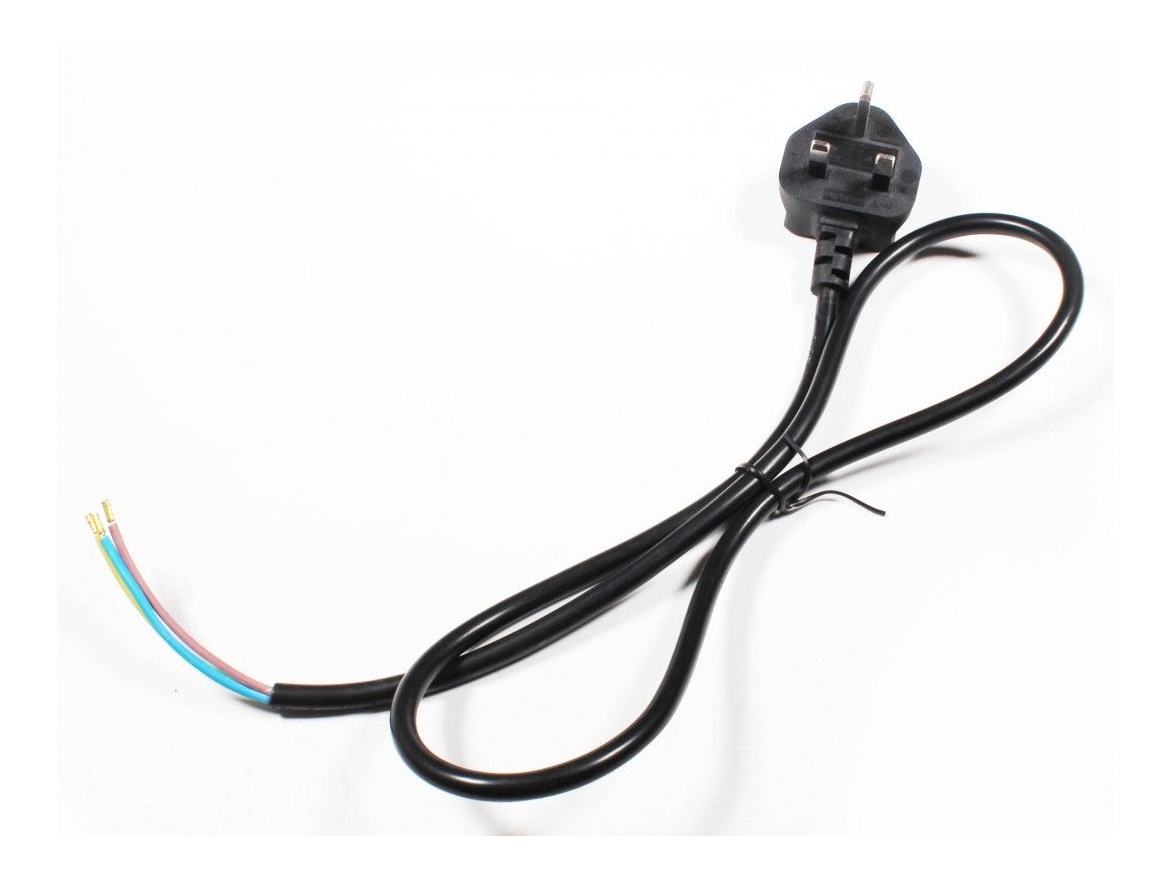 Příslušenství k vysoušečům Jet Dryer Napájecí kabel - UK vidlice BS1363 (Type G) / bez konektoru, pouze kabel 3x 1,25" -černý