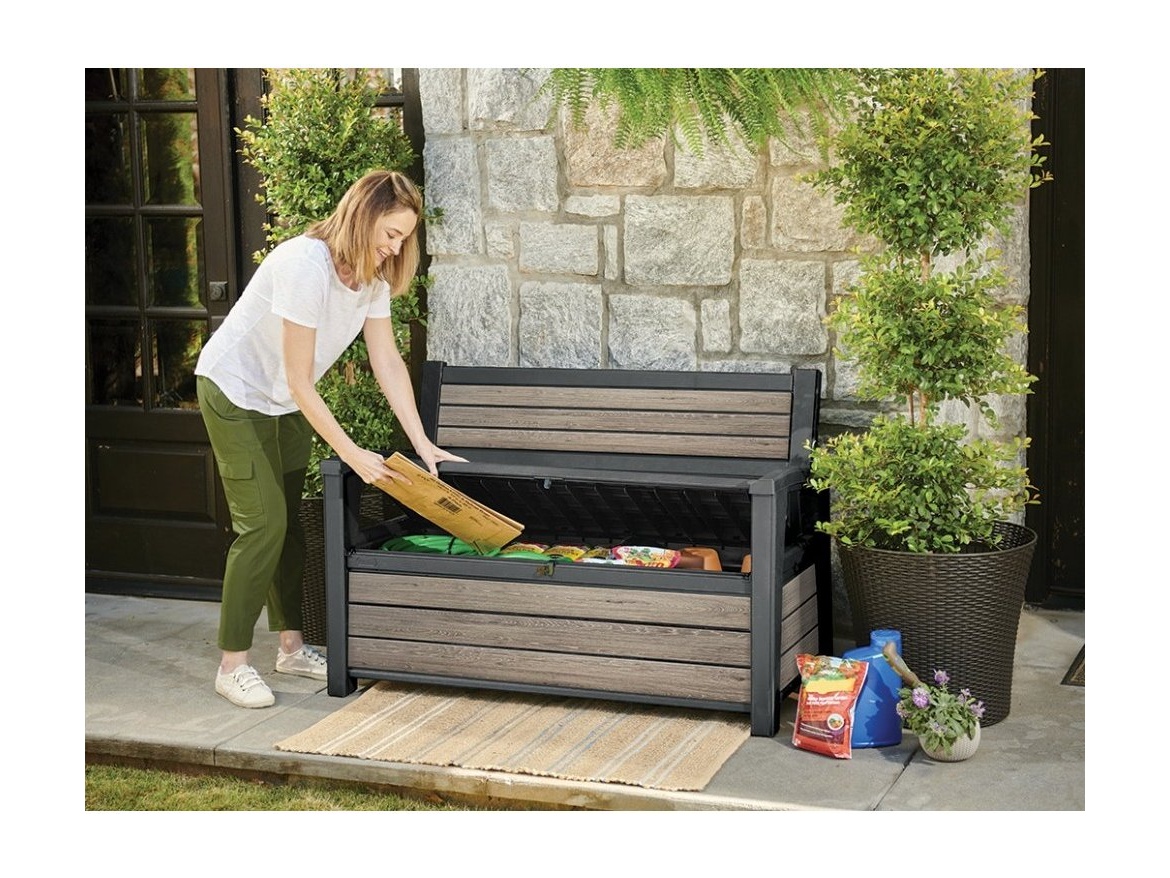 Keter Zahradní lavice Keter Deco Bench 133x61x89 cm - ashwood, jasan