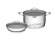 G21 Sada nádobí  Gourmet Miracle s cedníkem, 4 díly, nerez/greblon